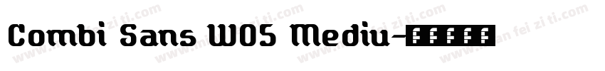 Combi Sans W05 Mediu字体转换
